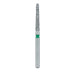 Long Round End Taper Chamfer Diamond Bur, 1.6mm Ø, Coarse, FG - 852G-016-FG - Avtec Dental