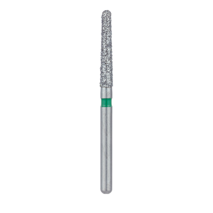 Long Round End Taper Chamfer Diamond Bur, 1.8mm Ø, Coarse, FG - 852G-018-FG - Avtec Dental