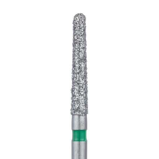 Long Round End Taper Chamfer Diamond Bur, 1.8mm Ø, Coarse, FG - 852G-018-FG - Avtec Dental