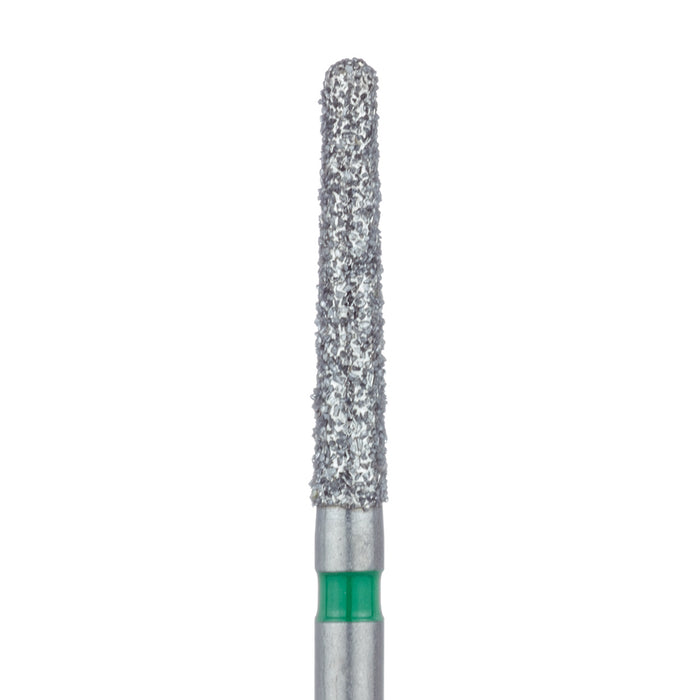 Long Round End Taper Chamfer Diamond Bur, 1.8mm Ø, Coarse, FG - 852G-018-FG - Avtec Dental