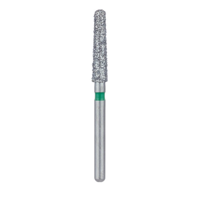 Long Round End Taper Chamfer Diamond Bur, 2.3mm Ø, Coarse, FG - 852G-023-FG - Avtec Dental
