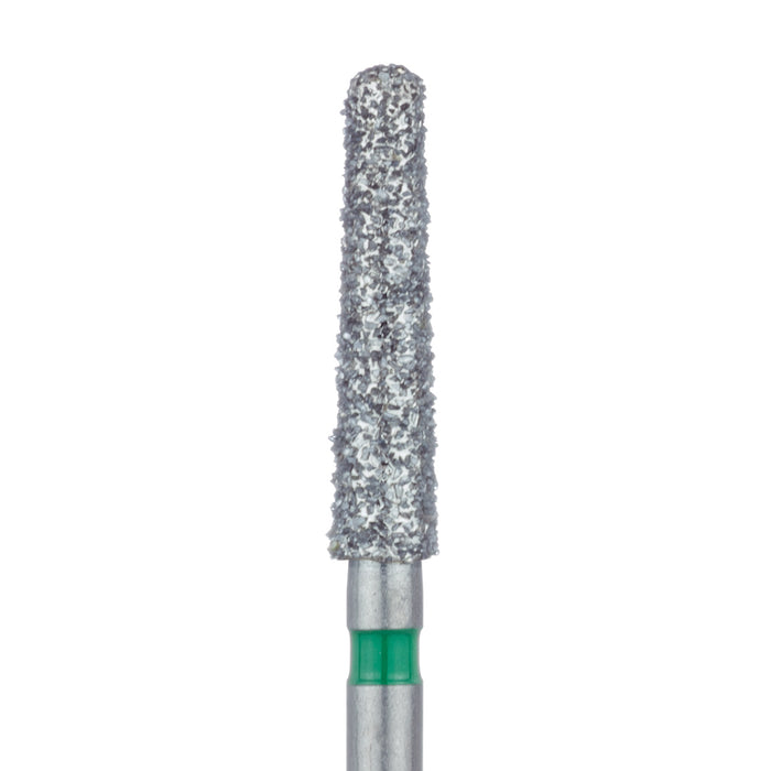 Long Round End Taper Chamfer Diamond Bur, 2.3mm Ø, Coarse, FG - 852G-023-FG - Avtec Dental