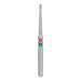 Double-Grit, Round End Taper Chamfer Diamond Bur, 1.4mm Ø, Fine / Coarse, FG - 852GF-014-FG - Avtec Dental