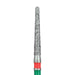 Double-Grit, Round End Taper Chamfer Diamond Bur, 1.6mm Ø, Fine / Coarse, FG - 852GF-016-FG - Avtec Dental