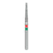 Double-Grit, Round End Taper Chamfer Diamond Bur, 1.6mm Ø, Fine / Coarse, FG - 852GF-016-FG - Avtec Dental