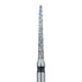 Long Round End Taper Chamfer Diamond Bur, 1.2mm Ø, Super Coarse, FG - 852H-012-FG - Avtec Dental