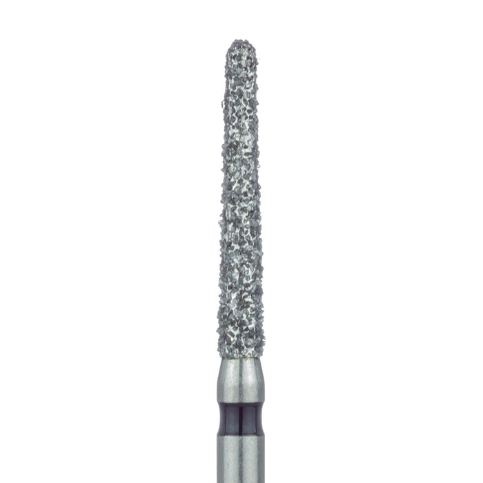 Long Round End Taper Chamfer Diamond, Bur 1.6mm Ø, Super Coarse, SS - 852H-016-SS - Avtec Dental