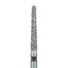 Long Round End Taper Chamfer Diamond, Bur 1.6mm Ø, Super Coarse, SS - 852H-016-SS - Avtec Dental