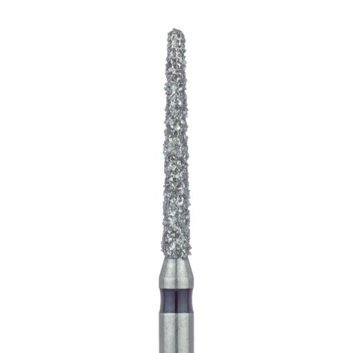 Long Round End Taper Chamfer Diamond Bur, 1.4mm Ø, Super Coarse, FG - 852H-014-FG - Avtec Dental