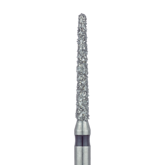 Long Round End Taper Chamfer Diamond Bur, 1.4mm Ø, Super Coarse, FG - 852H-014-FG - Avtec Dental