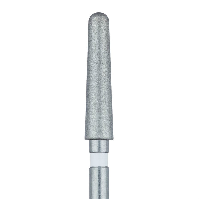 Zirconia Diamond Bur, 2 Degree Tapered Round End, 2.4mm Ø, Ultra Fine, FG - 852Z1-024-FG - Avtec Dental
