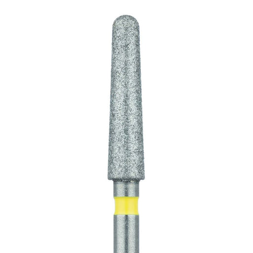 Zirconia Diamond Bur, 2 Degree Tapered Round End, 2.4mm Ø, Extra Fine, FG - 852Z2-024-FG - Avtec Dental