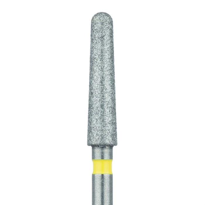 Zirconia Diamond Bur, 2 Degree Tapered Round End, 2.4mm Ø, Extra Fine, FG - 852Z2-024-FG - Avtec Dental