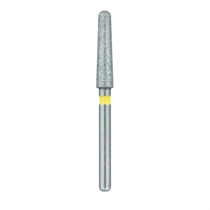 Zirconia Diamond Bur, 2 Degree Tapered Round End, 2.4mm Ø, Extra Fine, FG - 852Z2-024-FG - Avtec Dental