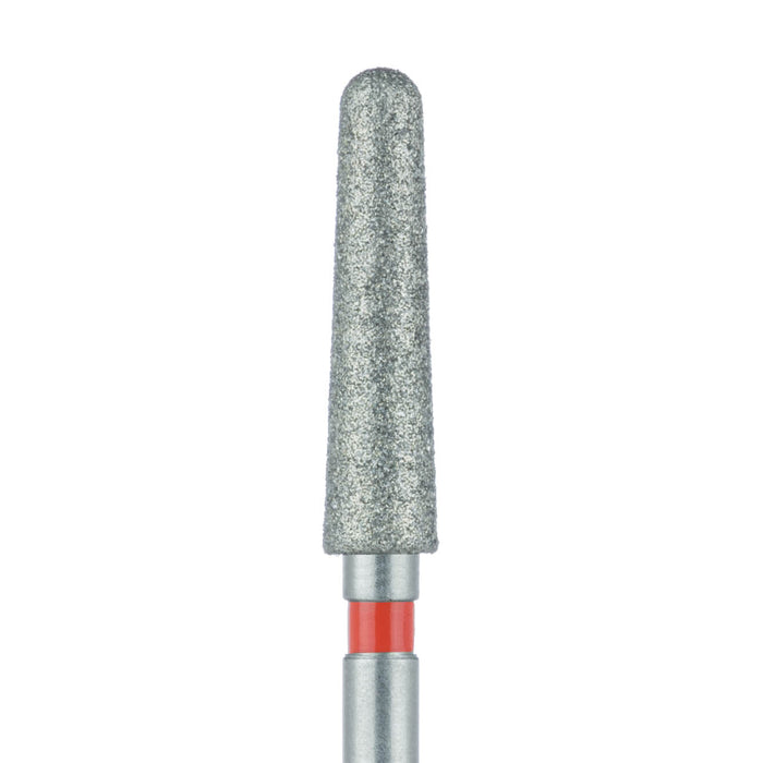 Zirconia Diamond Bur, 2 Degree Tapered Round End, 2.4mm Ø, Fine, FG - 852Z3-024-FG - Avtec Dental