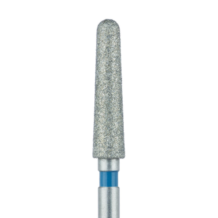 Zirconia Diamond Bur, 2 Degree Tapered Round End, 2.4mm Ø, Medium, FG - 852Z4-024-FG - Avtec Dental