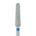 Zirconia Diamond Bur, 2 Degree Tapered Round End, 2.4mm Ø, Medium, FG - 852Z4-024-FG - Avtec Dental