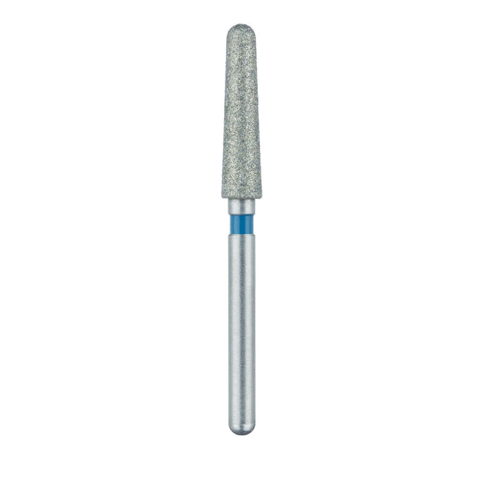 Zirconia Diamond Bur, 2 Degree Tapered Round End, 2.4mm Ø, Medium, FG - 852Z4-024-FG - Avtec Dental