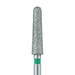 Zirconia Diamond Bur, 2 Degree Tapered Round End, 2.4mm Ø, Coarse, FG - 852Z5-024-FG - Avtec Dental