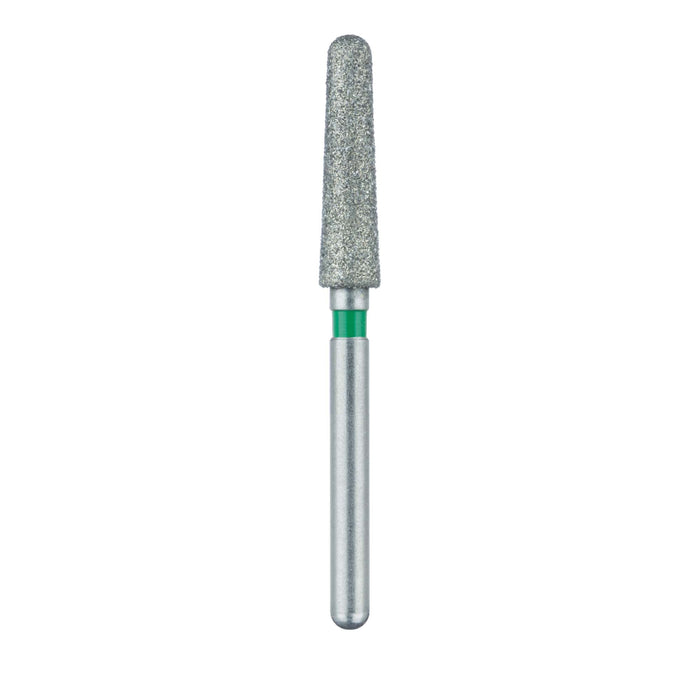 Zirconia Diamond Bur, 2 Degree Tapered Round End, 2.4mm Ø, Coarse, FG - 852Z5-024-FG - Avtec Dental