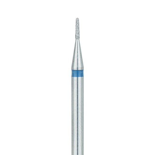Short Round End Taper Diamond Bur, 0.9mm Ø, Medium, HP - 855-009-HP - Avtec Dental