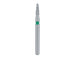 Short Round End Taper Chamfer Diamond Bur, 1.6mm Ø, Coarse, FG - 855G-016-FG - Avtec Dental