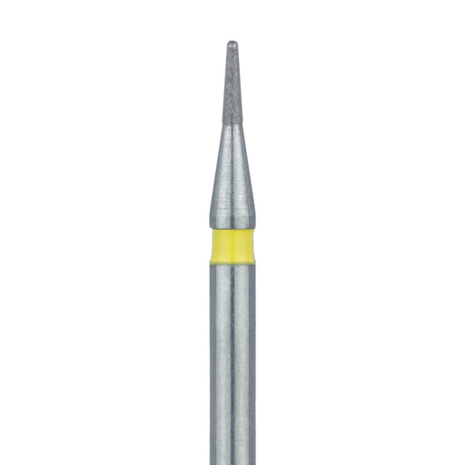 Short Round End Taper Chamfer Diamond Bur, 0.7mm Ø, Extra Fine, FG - 855LC-007-FG - Avtec Dental
