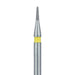Short Round End Taper Chamfer Diamond Bur, 0.7mm Ø, Extra Fine, FG - 855LC-007-FG - Avtec Dental