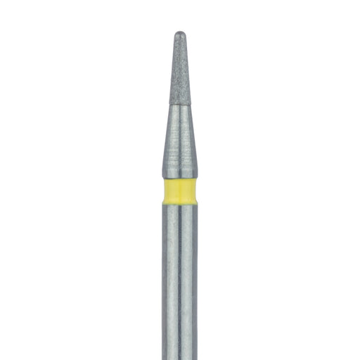 Short Round End Taper Chamfer Diamond Bur, 0.9mm Ø, Extra Fine, FG - 855LC-009-FG - Avtec Dental