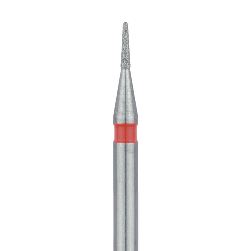 Short Round End Taper Chamfer Diamond Bur, 0.7mm Ø, Fine, FG - 855LF-007-FG - Avtec Dental
