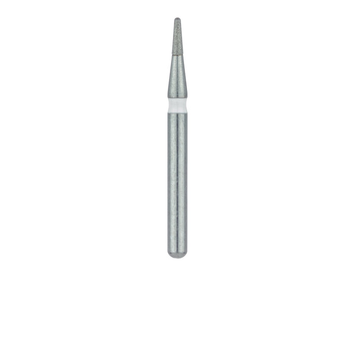 Short Round End Taper Chamfer Diamond Bur, 0.9mm Ø, Ultra Fine, FG - 855LU-009-FG - Avtec Dental