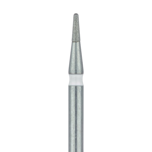 Short Round End Taper Chamfer Diamond Bur, 0.9mm Ø, Ultra Fine, FG - 855LU-009-FG - Avtec Dental