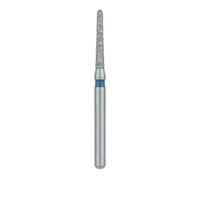 Round End Taper Chamfer Diamond Bur, 1.2mm Ø, Medium, FG - 856-012-FG - Avtec Dental
