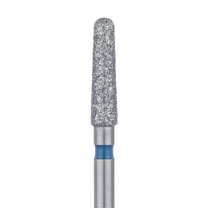 Round End Taper Chamfer Diamond Bur, 2.1mm Ø, Medium, FG - 856-021-FG - Avtec Dental