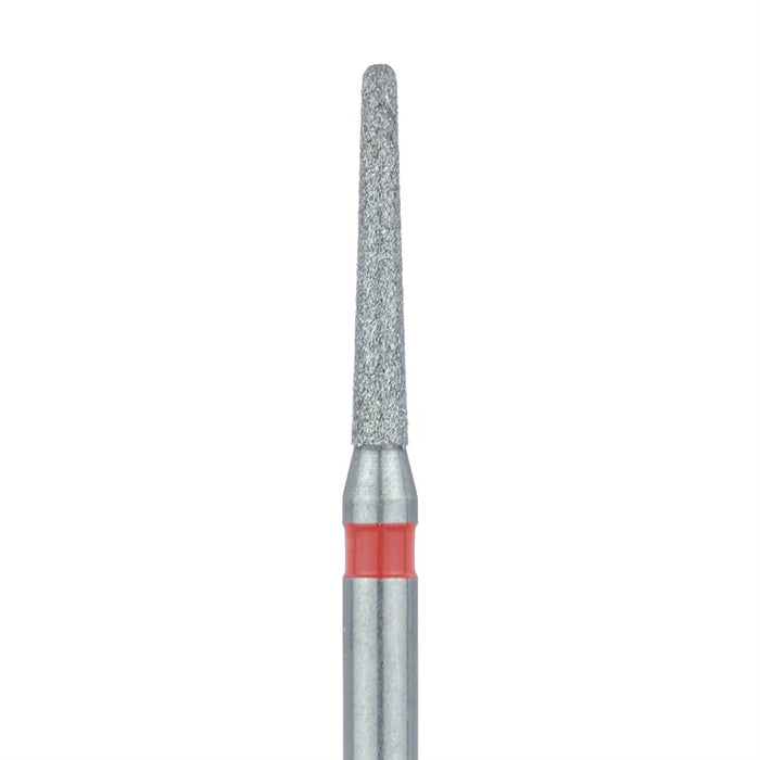 Round End Taper Chamfer Diamond Bur, 1.2mm Ø, Fine, FG - 856F-012-FG - Avtec Dental