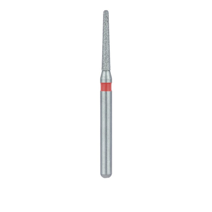 Round End Taper Chamfer Diamond Bur, 1.2mm Ø, Fine, FG - 856F-012-FG - Avtec Dental