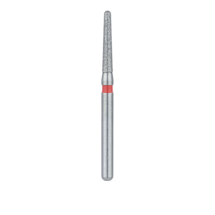 Round End Taper Chamfer Diamond Bur, 1.4mm Ø, Fine, FG - 856F-014-FG - Avtec Dental