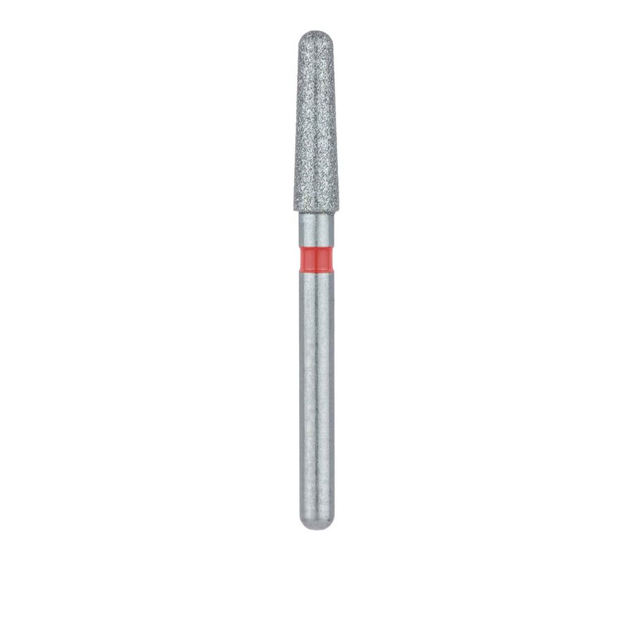 856 Bur Round End Taper Chamfer Diamond Bur, 2.1mm Ø, Fine, FG - 856F-021-FG