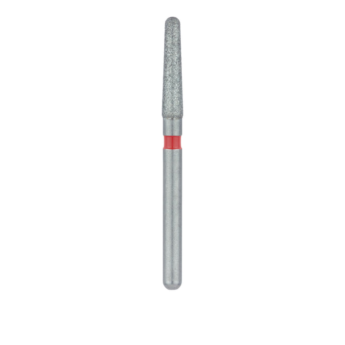 Single-Use Diamond Bur, Sterile, 25 Pack, 1.8mm Ø, Tapered, Round End, 7mm Working Length, Fine, FG - 1118.7F - Avtec Dental