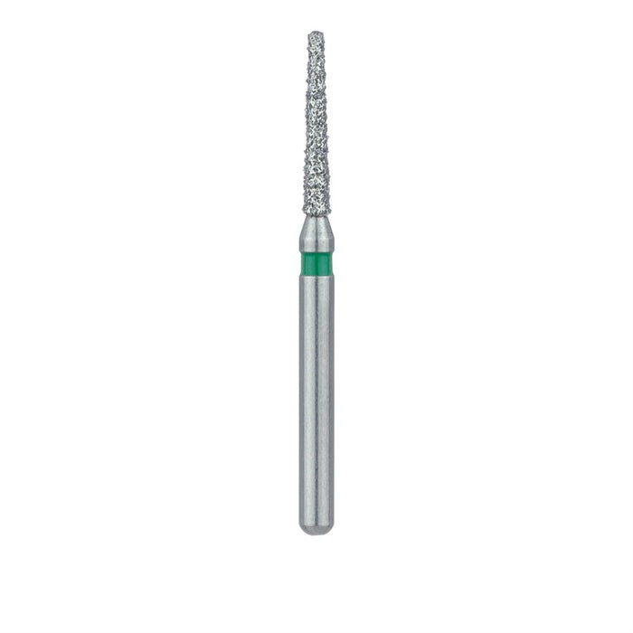 Round End Taper Chamfer Diamond Bur, 1.2mm Ø, Coarse, FG - 856G-012-FG - Avtec Dental