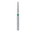 Round End Taper Chamfer Diamond Bur, 1.2mm Ø, Coarse, FG - 856G-012-FG - Avtec Dental