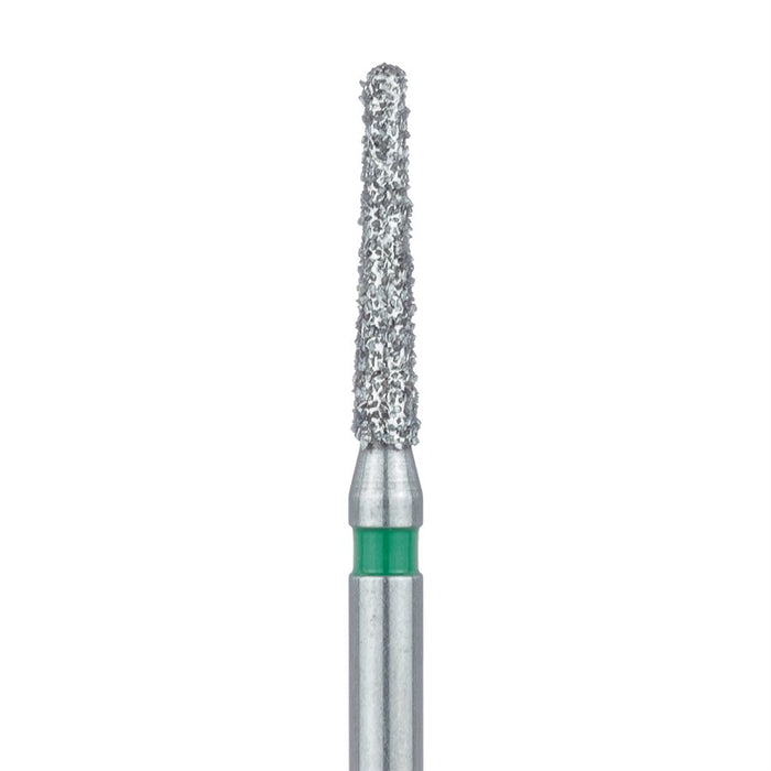 Round End Taper Chamfer Diamond Bur, 1.4mm Ø, Coarse, FG - 856G-014-FG - Avtec Dental