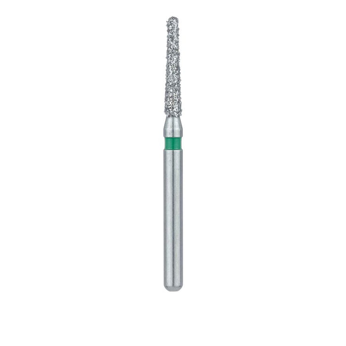 Round End Taper Chamfer Diamond Bur, 1.4mm Ø, Coarse, FG - 856G-014-FG - Avtec Dental