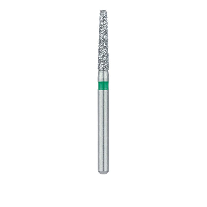 Round End Taper Chamfer Diamond Bur, 1.6mm Ø, Coarse, FG - 856G-016-FG - Avtec Dental
