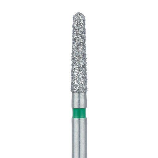 Round End Taper Chamfer Diamond Bur, 1.8mm Ø, Coarse, FG - 856G-018-FG - Avtec Dental