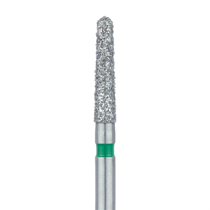 Round End Taper Chamfer Diamond Bur, 1.8mm Ø, Coarse, FG - 856G-018-FG - Avtec Dental