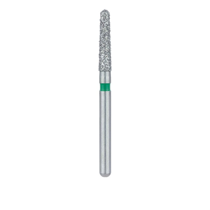 Round End Taper Chamfer Diamond Bur, 1.8mm Ø, Coarse, FG - 856G-018-FG - Avtec Dental