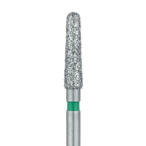 Round End Taper Chamfer Diamond Bur, 2.1mm Ø, Coarse, FG - 856G-021-FG - Avtec Dental