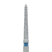 Safe End Diamond Bur Round End Taper, 1.4mm Ø, Medium, FG - 857-014-FG - Avtec Dental