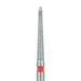 Safe End Diamond Bur Round End Taper, 1.4mm Ø, Fine, FG - 857F-014-FG - Avtec Dental